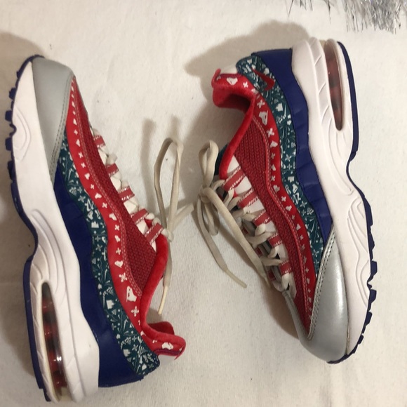 Nike Air Max 95 Ugly Christmas Sweater Sneakers - Picture 4 of 8